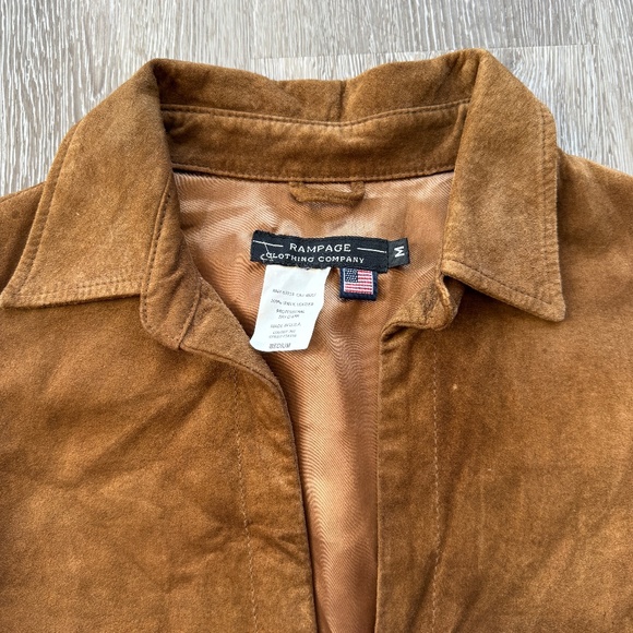 Vintage 90s Brown Suede Shirt Jackey - Picture 6 of 12